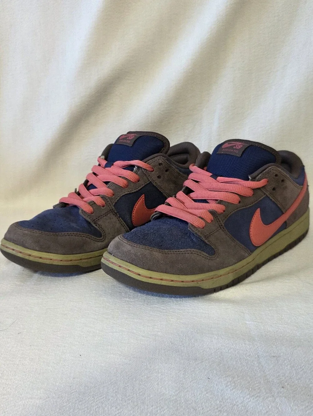Nike SB Dunk Low Pro Baroque Brown Adobe Suede Sneakers Size 10